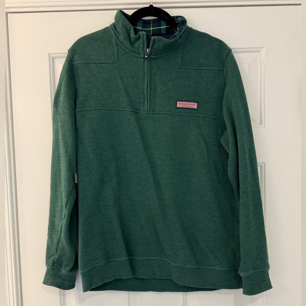 Vineyard Vines Shep Shirt Green Plaid Medium